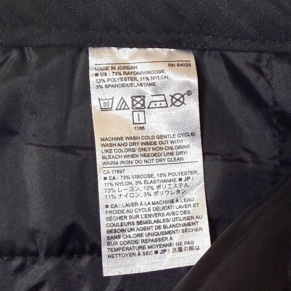 Banana Republic‎ Sloan Plaid Straight Leg Petite Pants Size 2P - Picture 6 of 8
